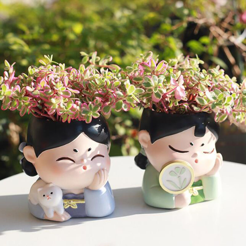 Bonsai Garden Nursery - Vaso de resina da dinastia tang,