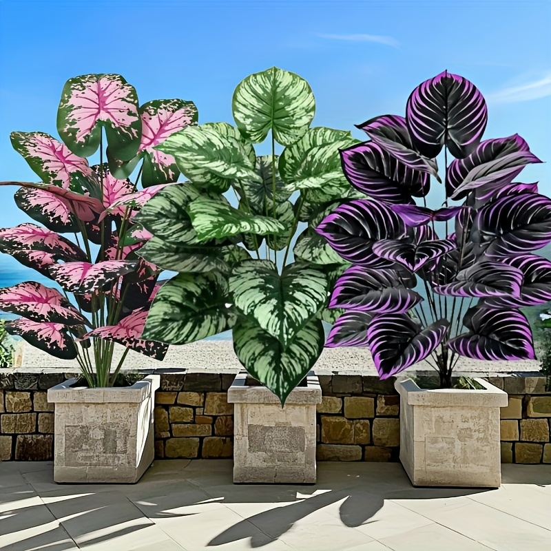 Bonsai Garden For Home - Conjunto de plantas verdes artificiais grandes,