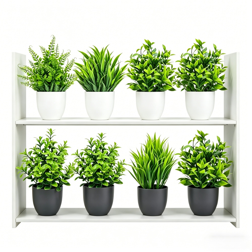 Bonsai Garden For Home - Conjunto de 4 Plantas Artificiais Mini