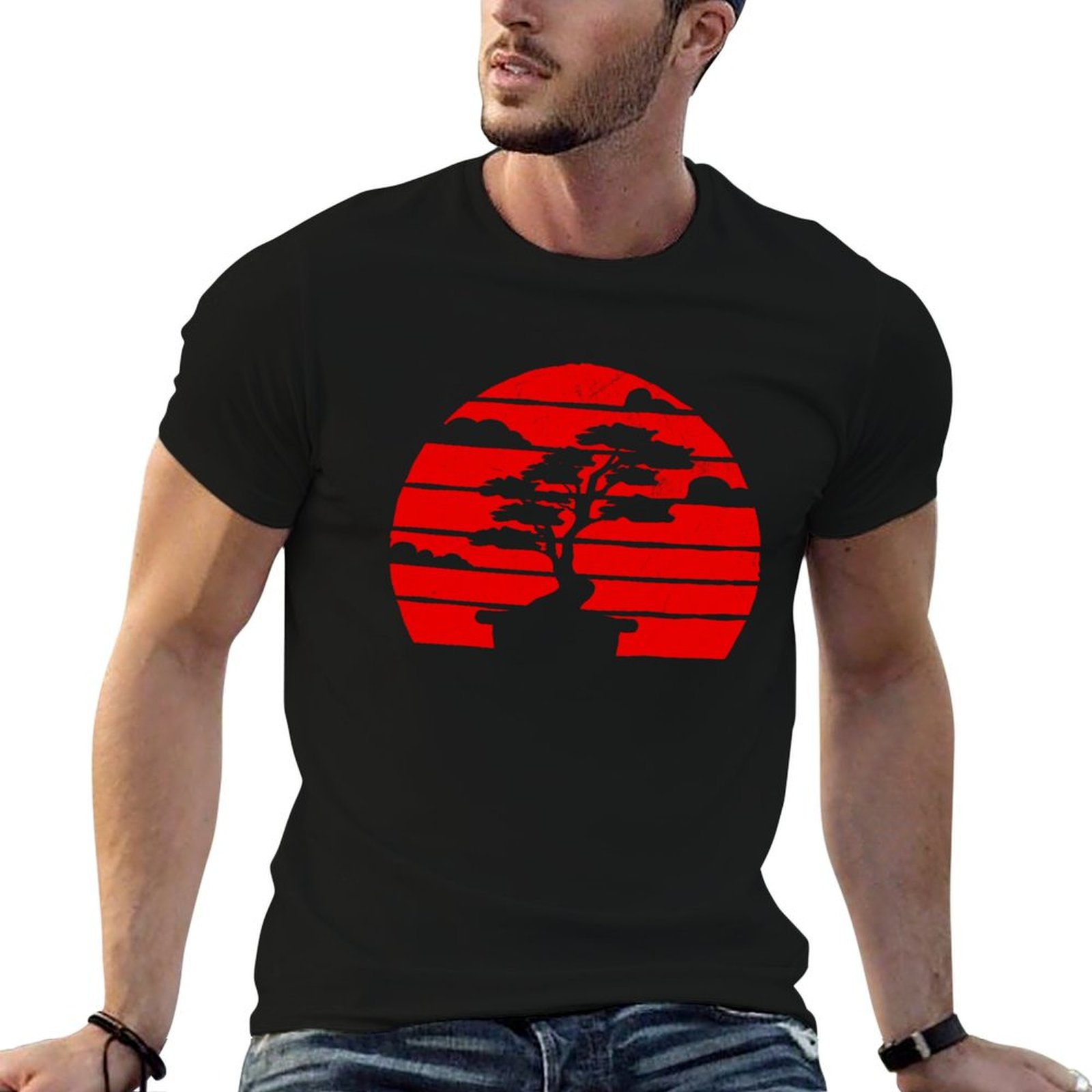 Camiseta masculina com estampa - Bonsai Garden Japan avaliação e preço