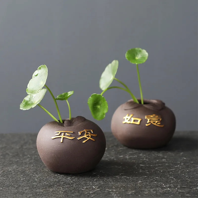 Criativo roxo argila chá pet p - Bonsai Garden Mini avaliação e preço