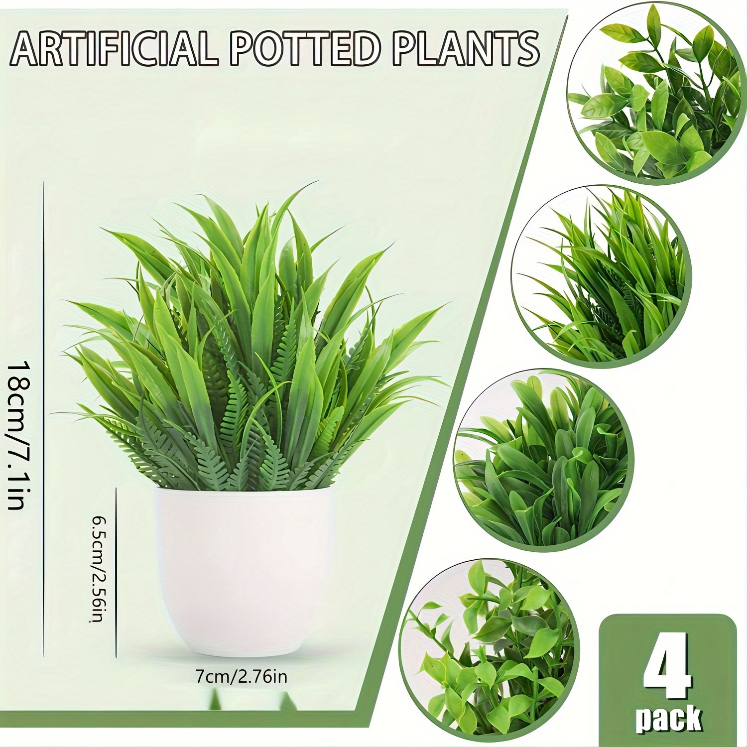 4 Peças de Mini Plantas Artifi - Bonsai Garden Mini avaliação e preço