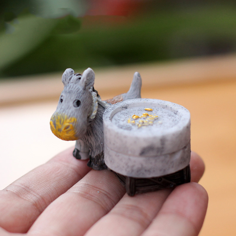 Estatuetas animais mini burro  - Bonsai Garden Japan avaliação e preço