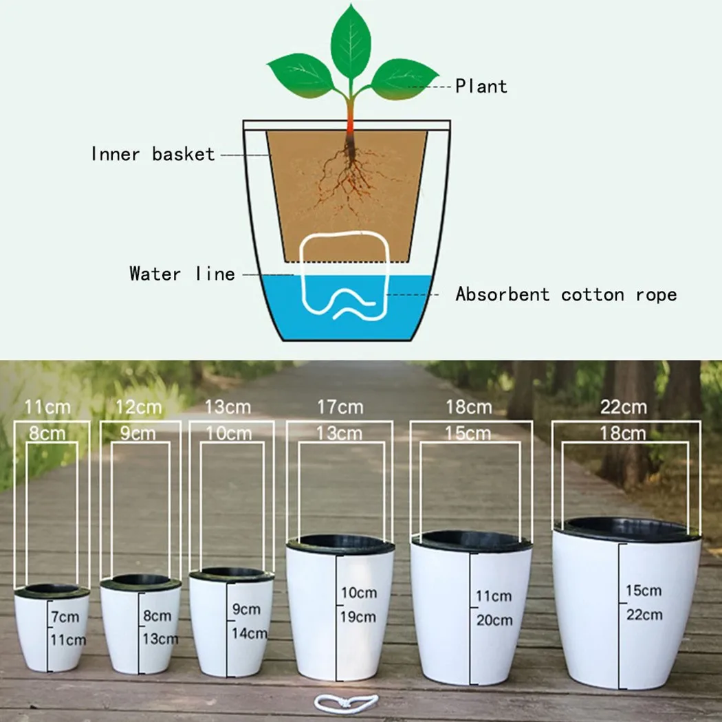 Vaso de flores preguiçoso auto - Bonsai Garden Nursery avaliação e preço