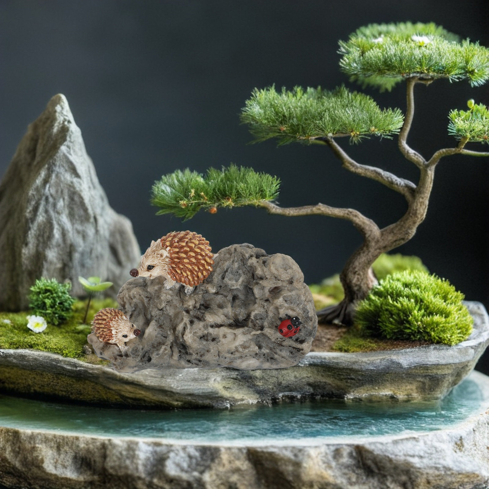Estátua de Jardim Mini Ouriço  - Bonsai Garden Mini avaliação e preço