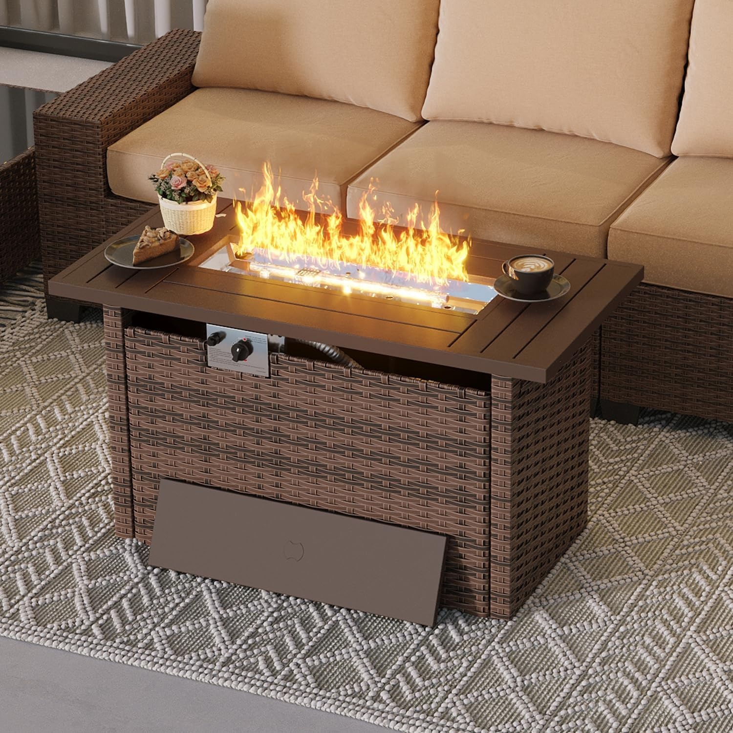 Mesa de Fogo a Gás Nordivale 4 - Bonsai Garden Bench avaliação e preço