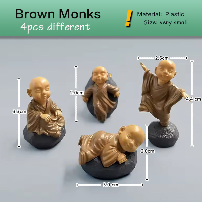 4 pçs chinês kongfu monge esta - Bonsai Garden Japan avaliação e preço