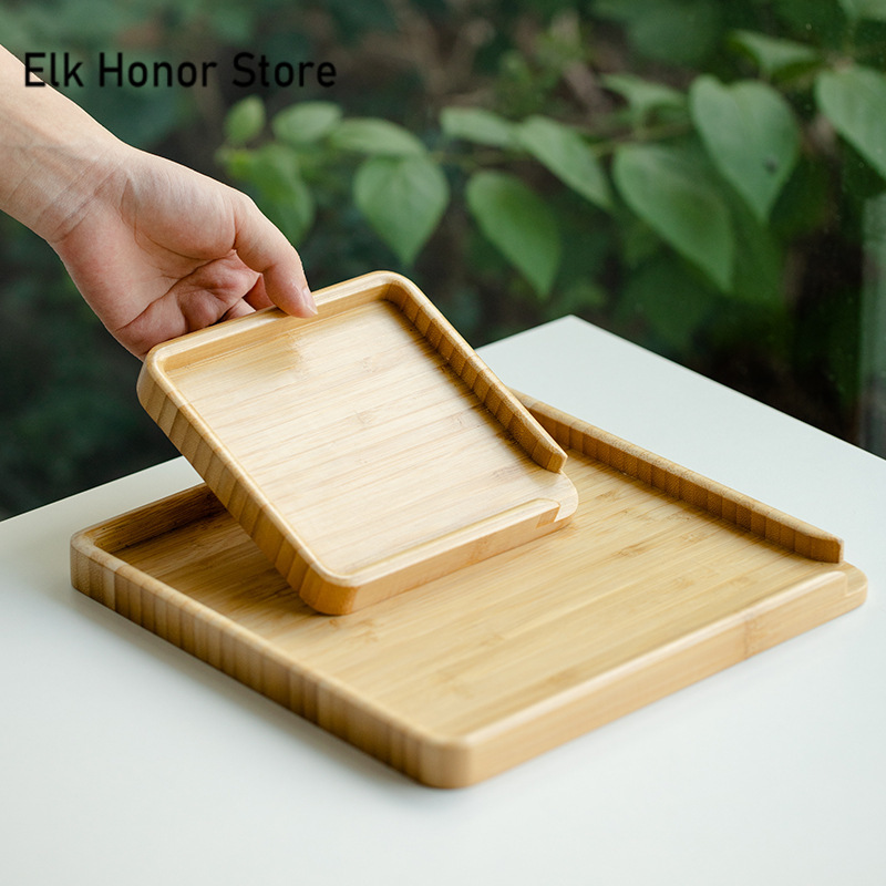 Bandeja De Comida De Bambu Chi - Bonsai Garden For Home avaliação e preço