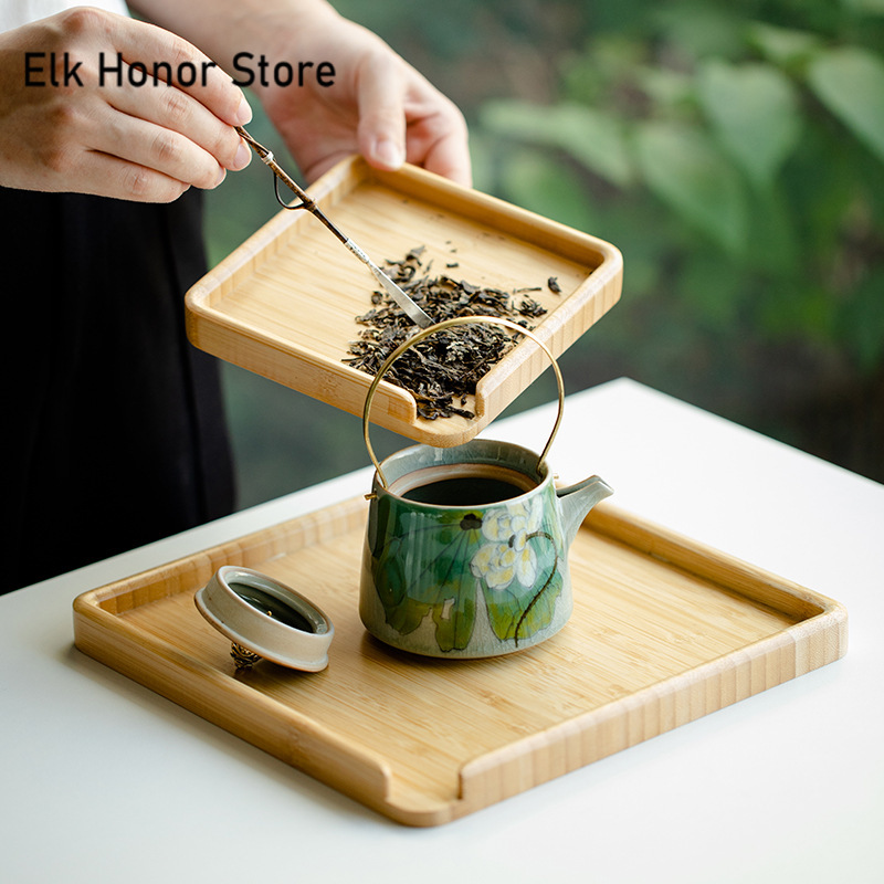 Bandeja De Comida De Bambu Chi - Bonsai Garden For Home avaliação e preço