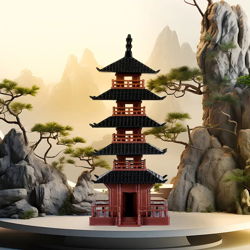 1 Peça Mini Estátua de Pagode, - Bonsai Garden Mini avaliação e preço