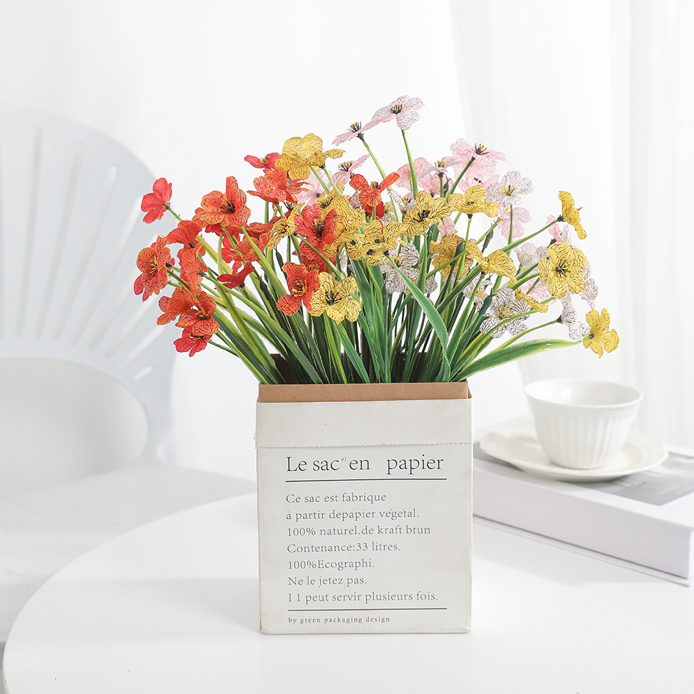 1/2 pçs buquê de flores artifi - Bonsai Garden For Home avaliação e preço