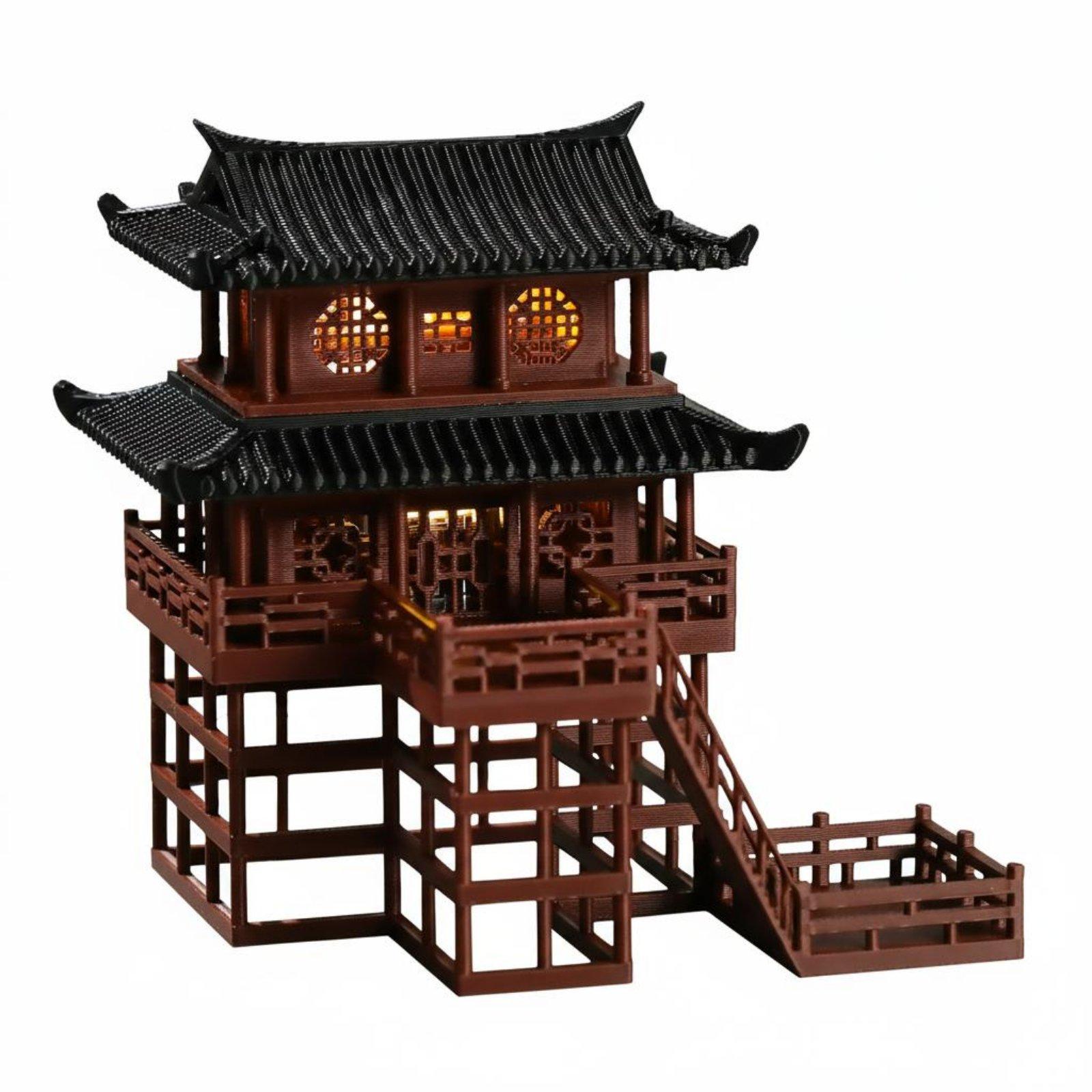 Mini Pagode de Plástico para M - Bonsai Garden Mini avaliação e preço